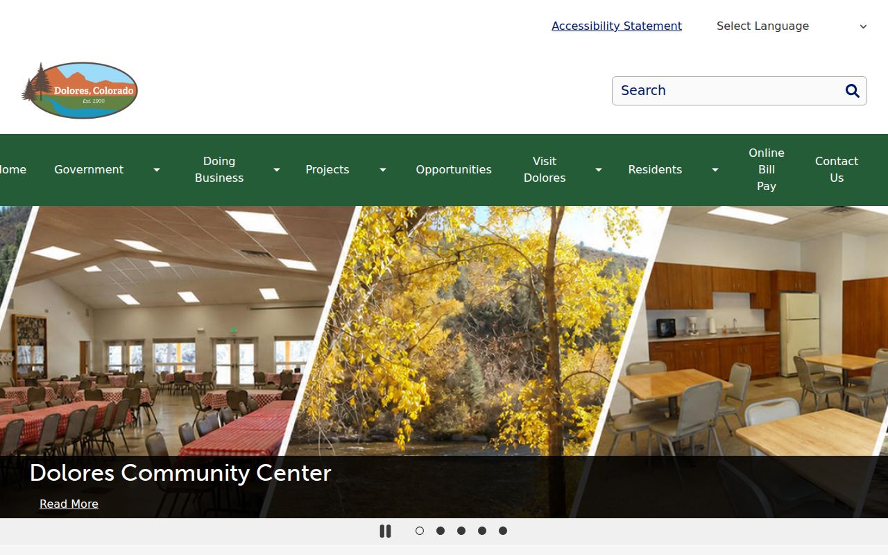 Dolores court docket access through the Town of Dolores website