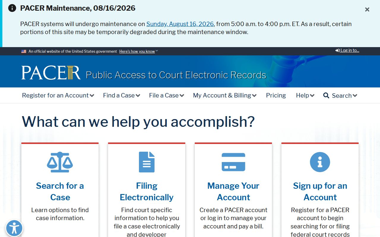 Mancos court docket distinction from the federal PACER search